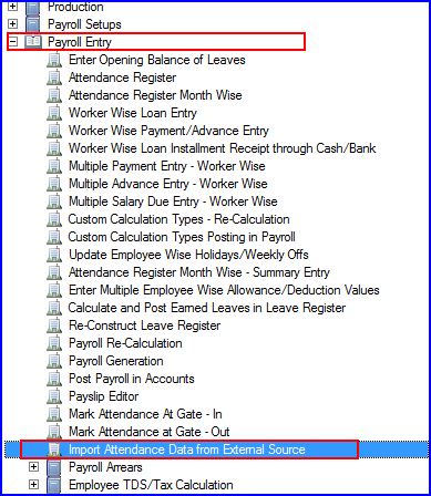 Import Attendance Data from External Source